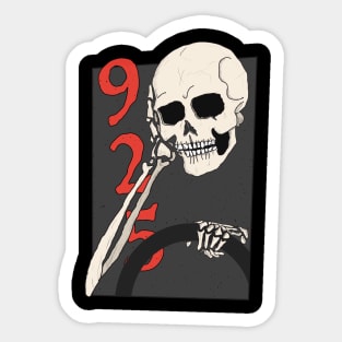 9 - 5 - DEATH Sticker